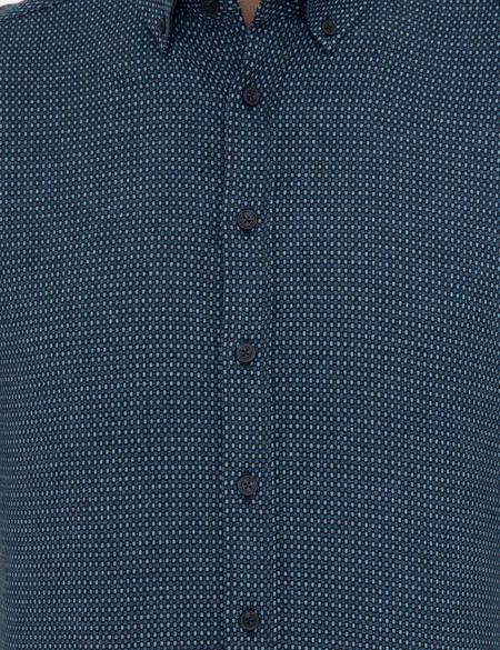 Lacivert Regular Fit Uzun Kollu Gömlek - 50238833006