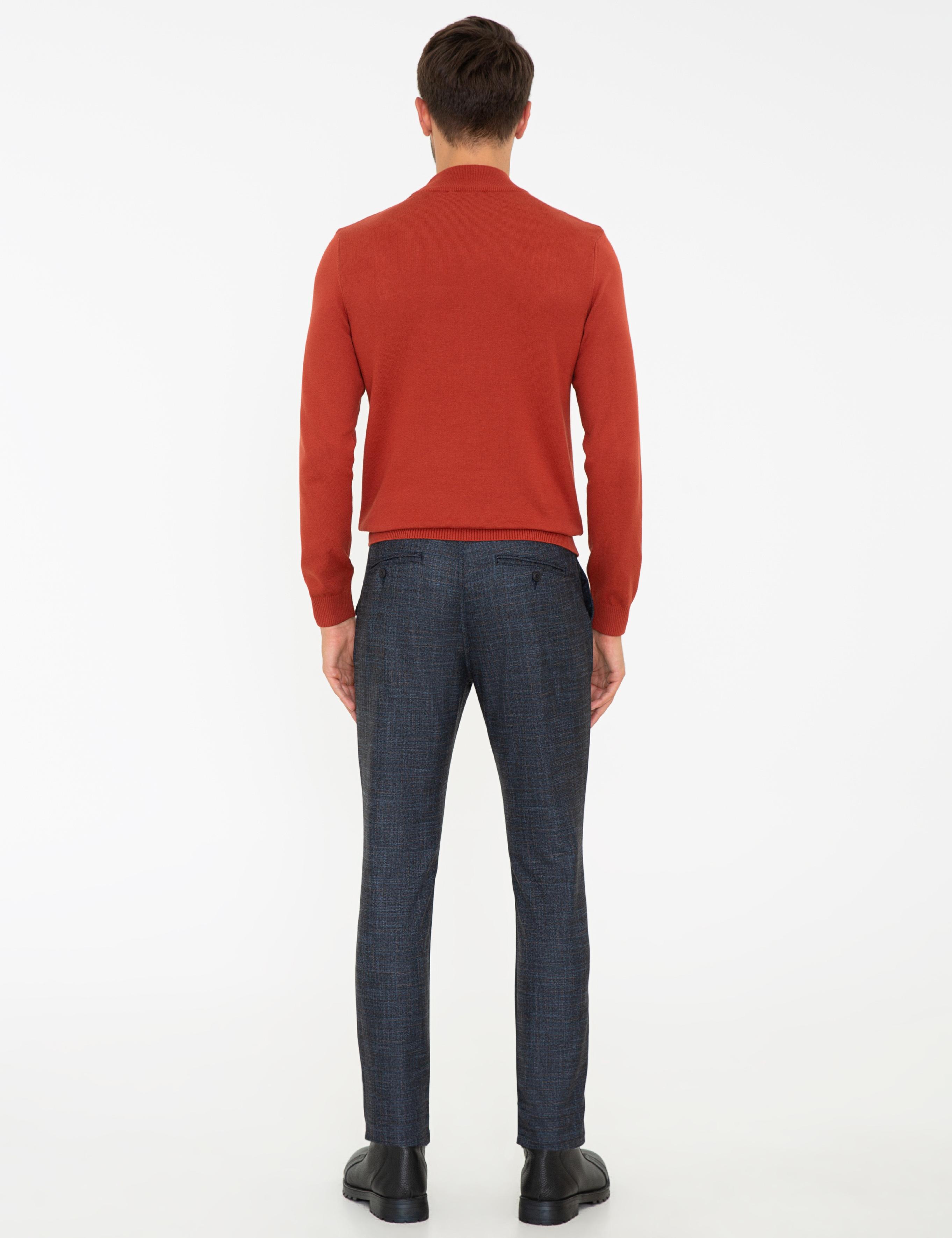 Lacivert Jogger Fit Kanvas Pantolon