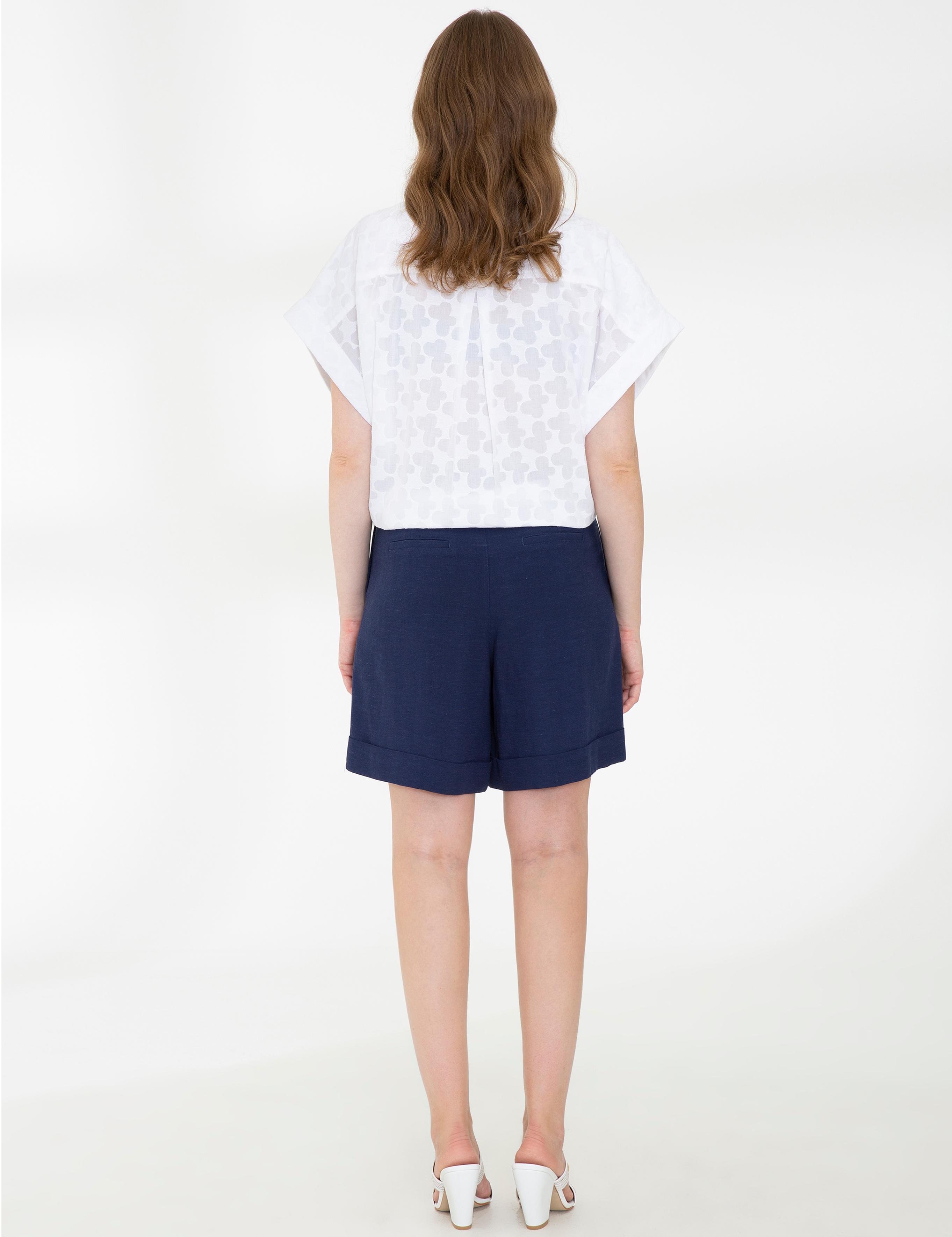 Lacivert Bermuda Şort