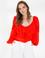 Pembe Balon Kol Bluz