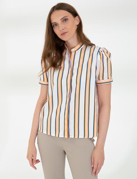 Beyaz Kısa Kollu Gömlek - 50243754002