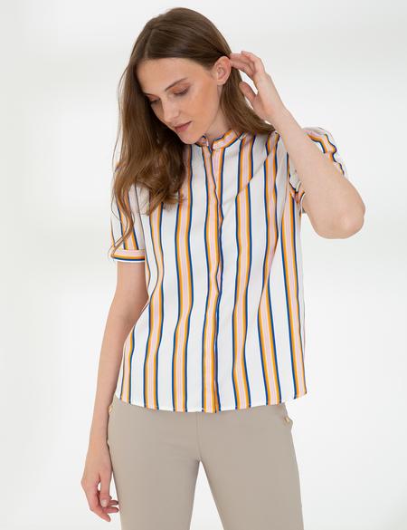 Beyaz Kısa Kollu Gömlek - 50243754002