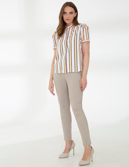 Beyaz Kısa Kollu Gömlek - 50243754002