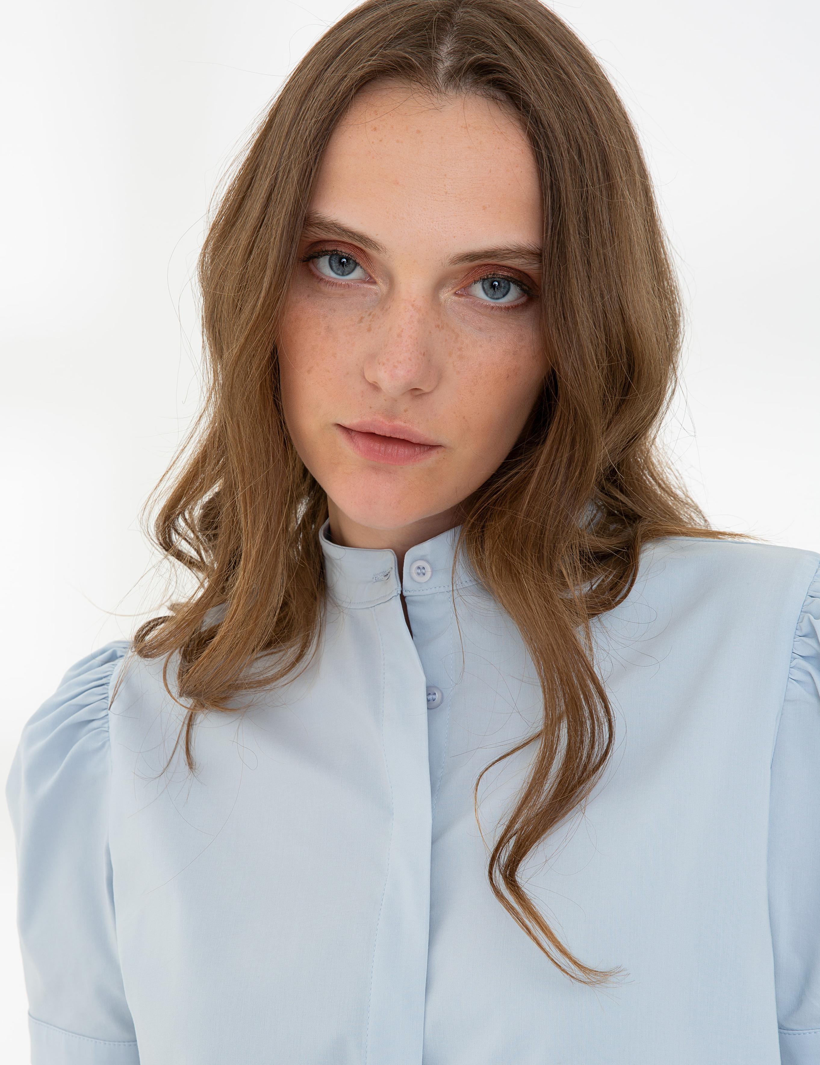 Açık Mavi Kısa Kollu Gömlek