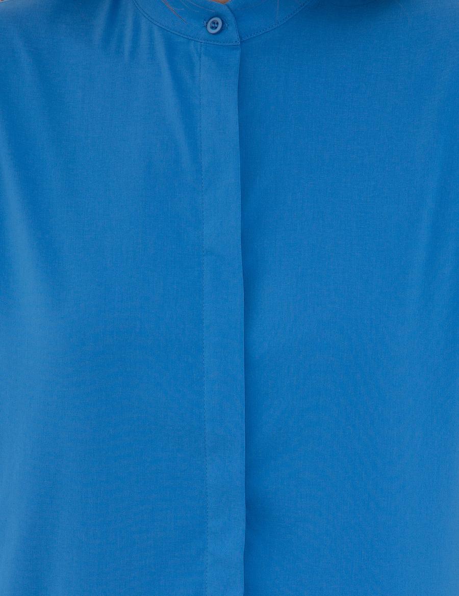 Saks Kısa Kollu Gömlek