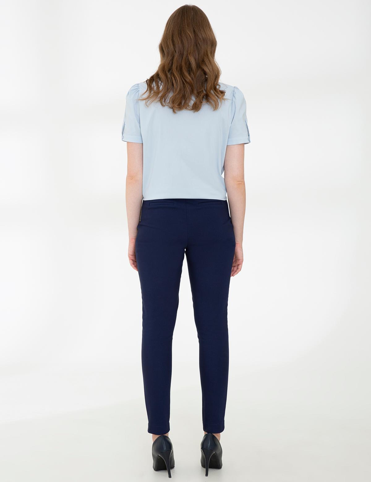 Lacivert Carrot Fit Kanvas Pantolon - 50243976002