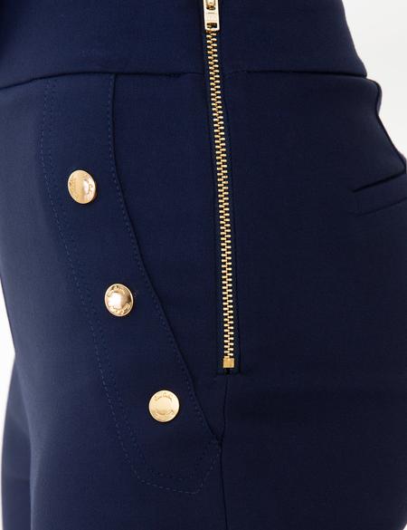 Lacivert Carrot Fit Kanvas Pantolon - 50243976002