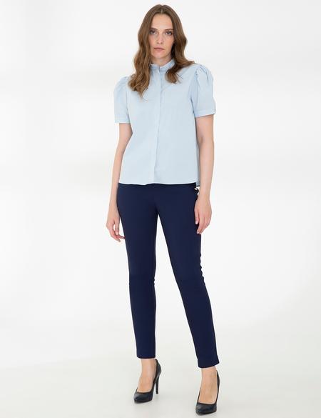 Lacivert Carrot Fit Kanvas Pantolon - 50243976002