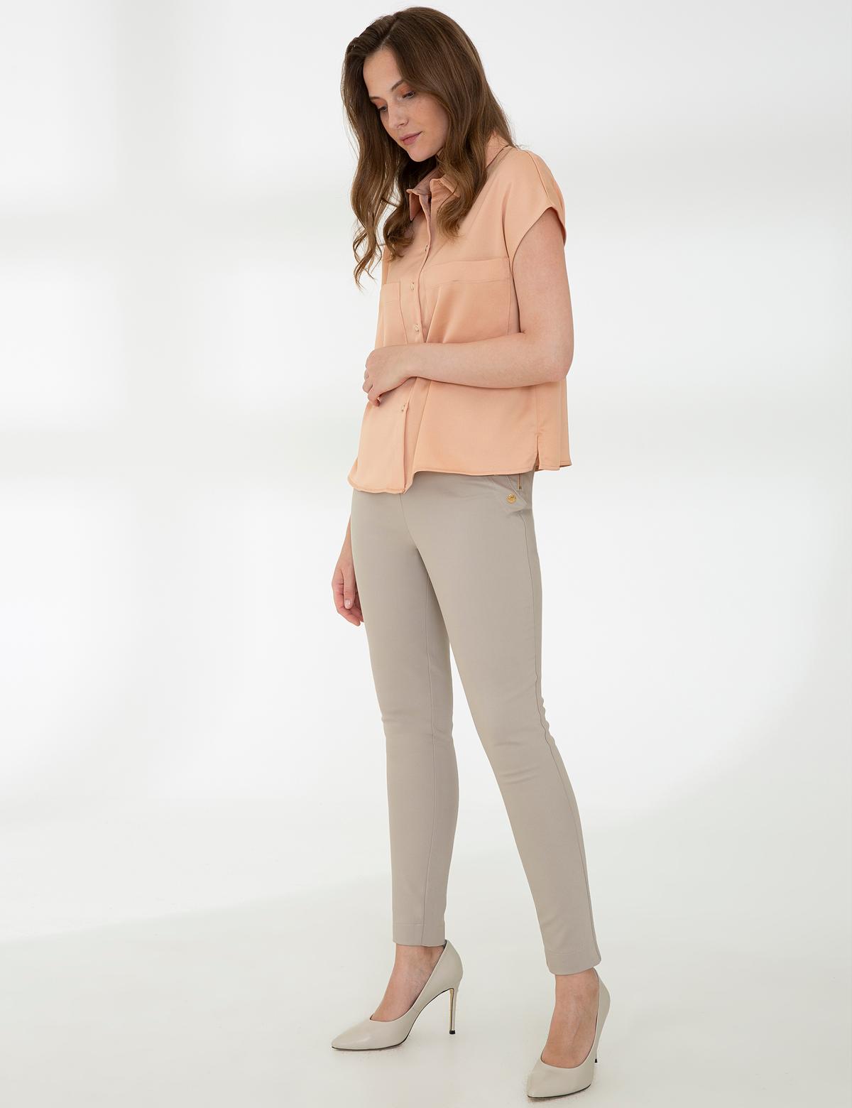 Taş Havuç Fit Kanvas Pantolon - 50243976010