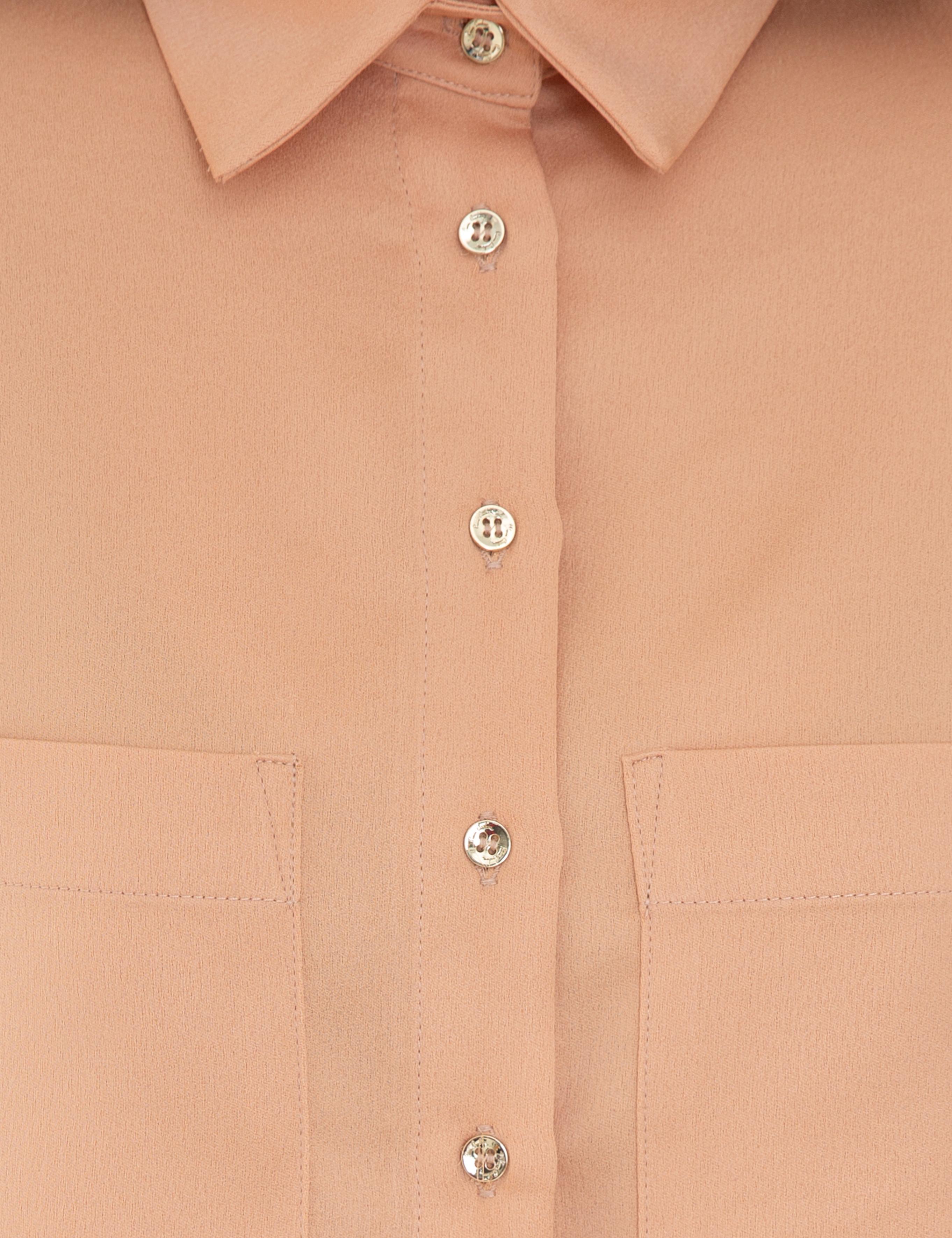 Turuncu Kısa Kollu Bluz