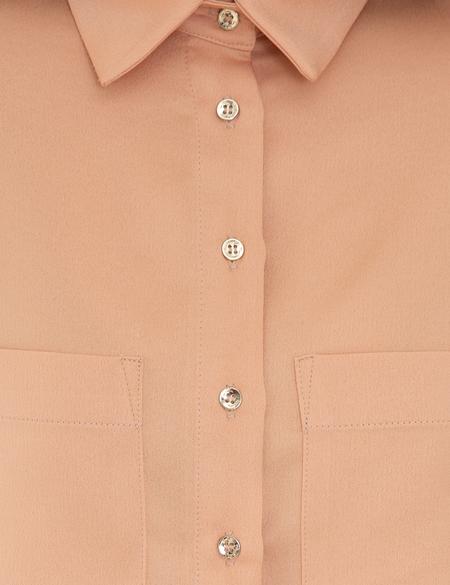 Turuncu Kısa Kollu Bluz - 50241656001