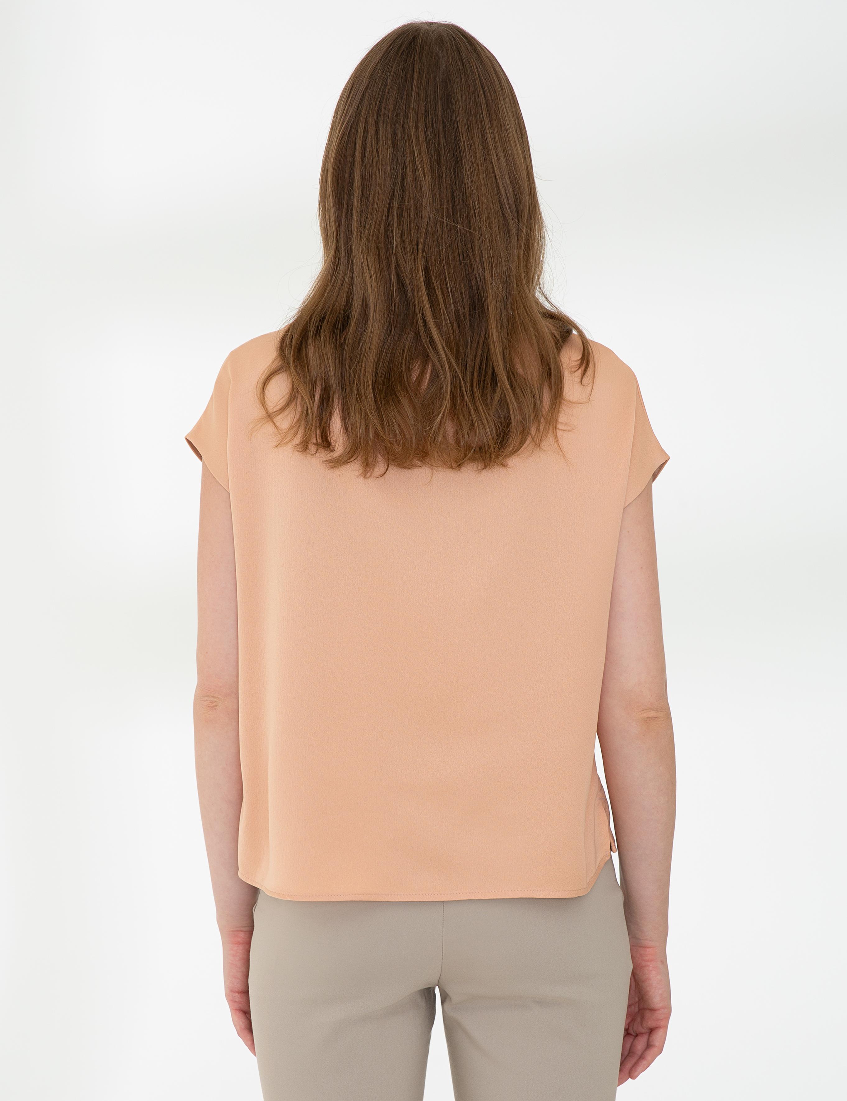 Turuncu Kısa Kollu Bluz