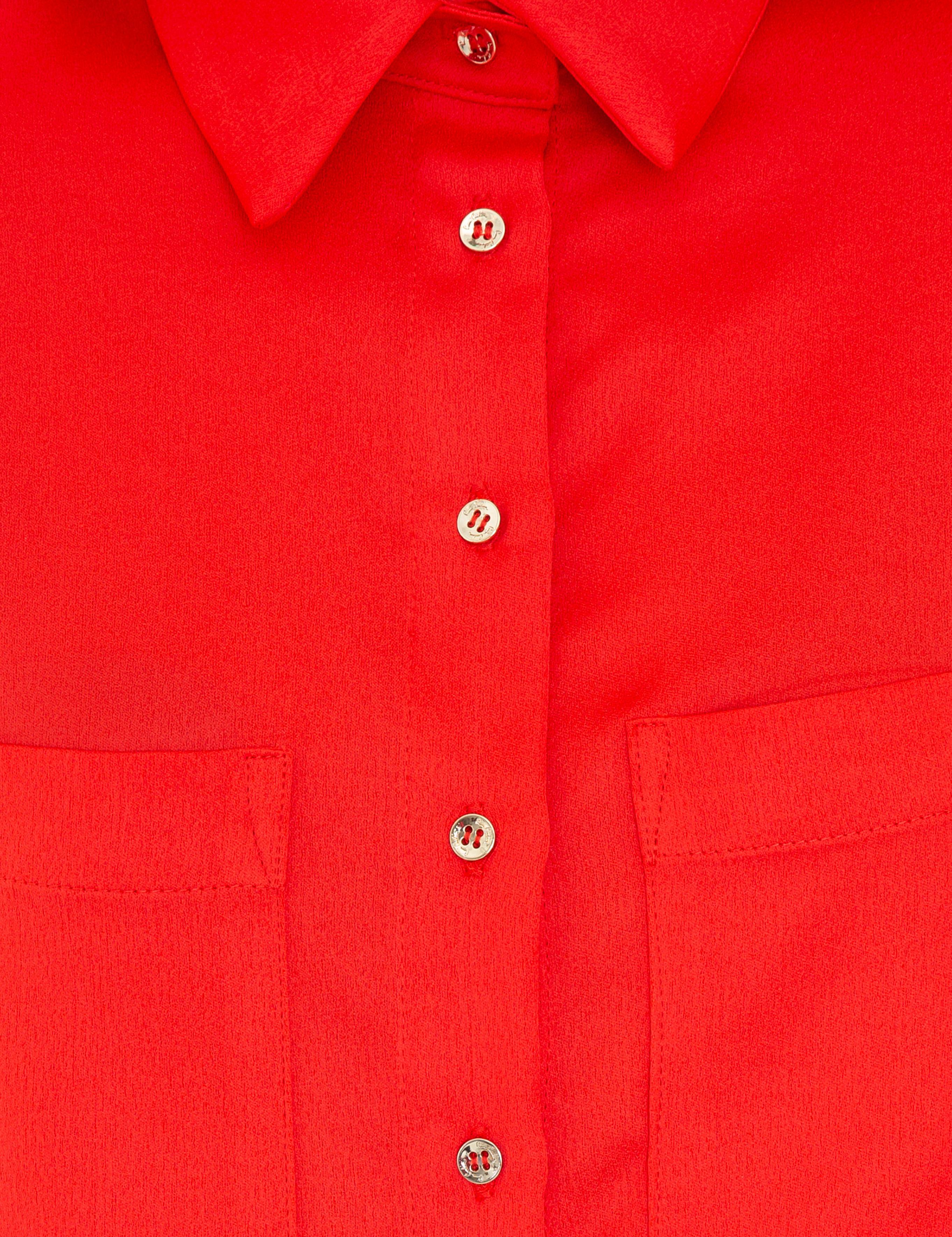 Nar Çiçeği Kısa Kollu Bluz