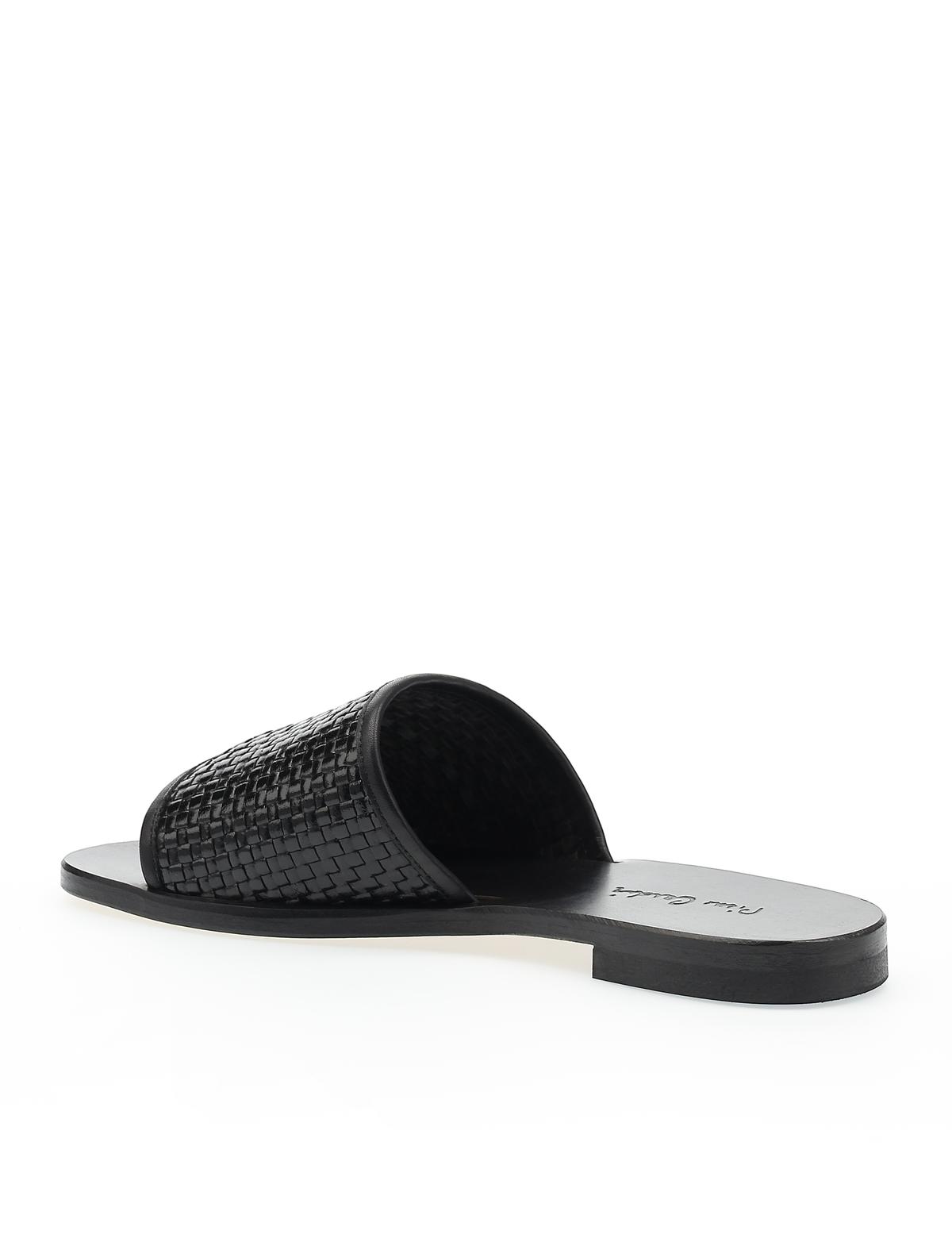 Siyah Deri Terlik - 50243728001