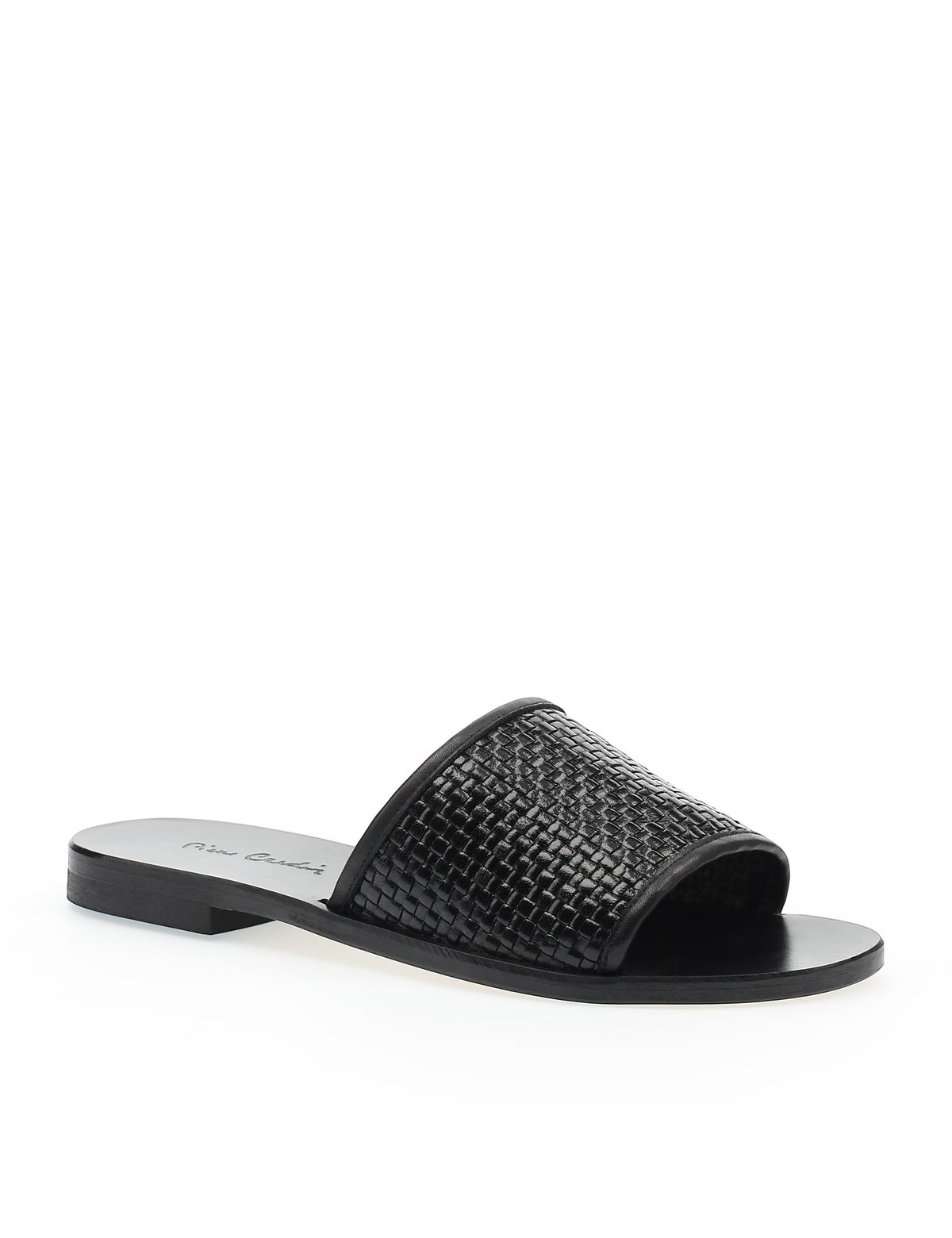 Siyah Deri Terlik - 50243728001