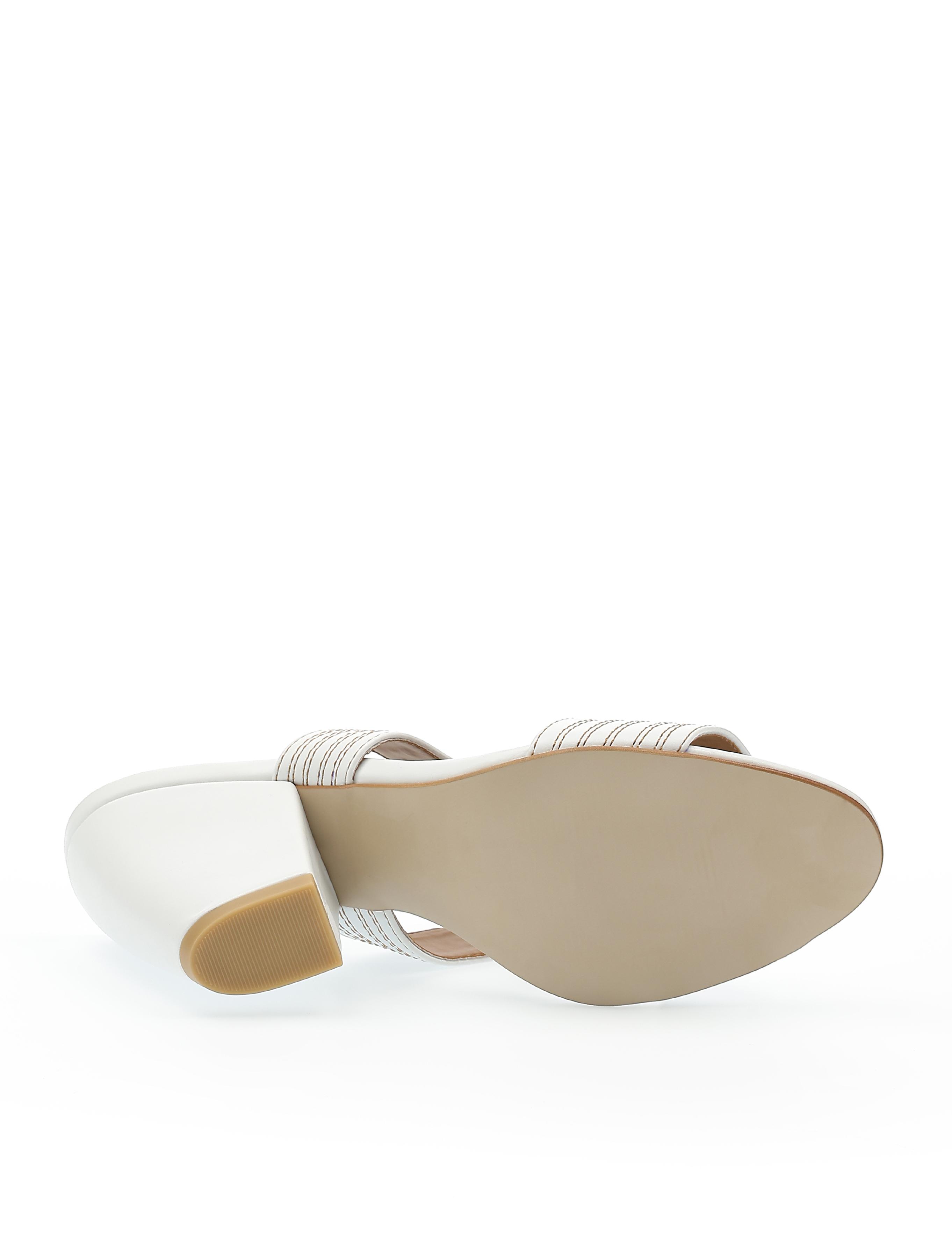 Beyaz Topuklu Terlik