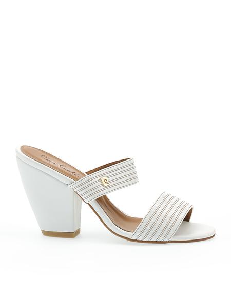 Beyaz Topuklu Terlik - 50243743007