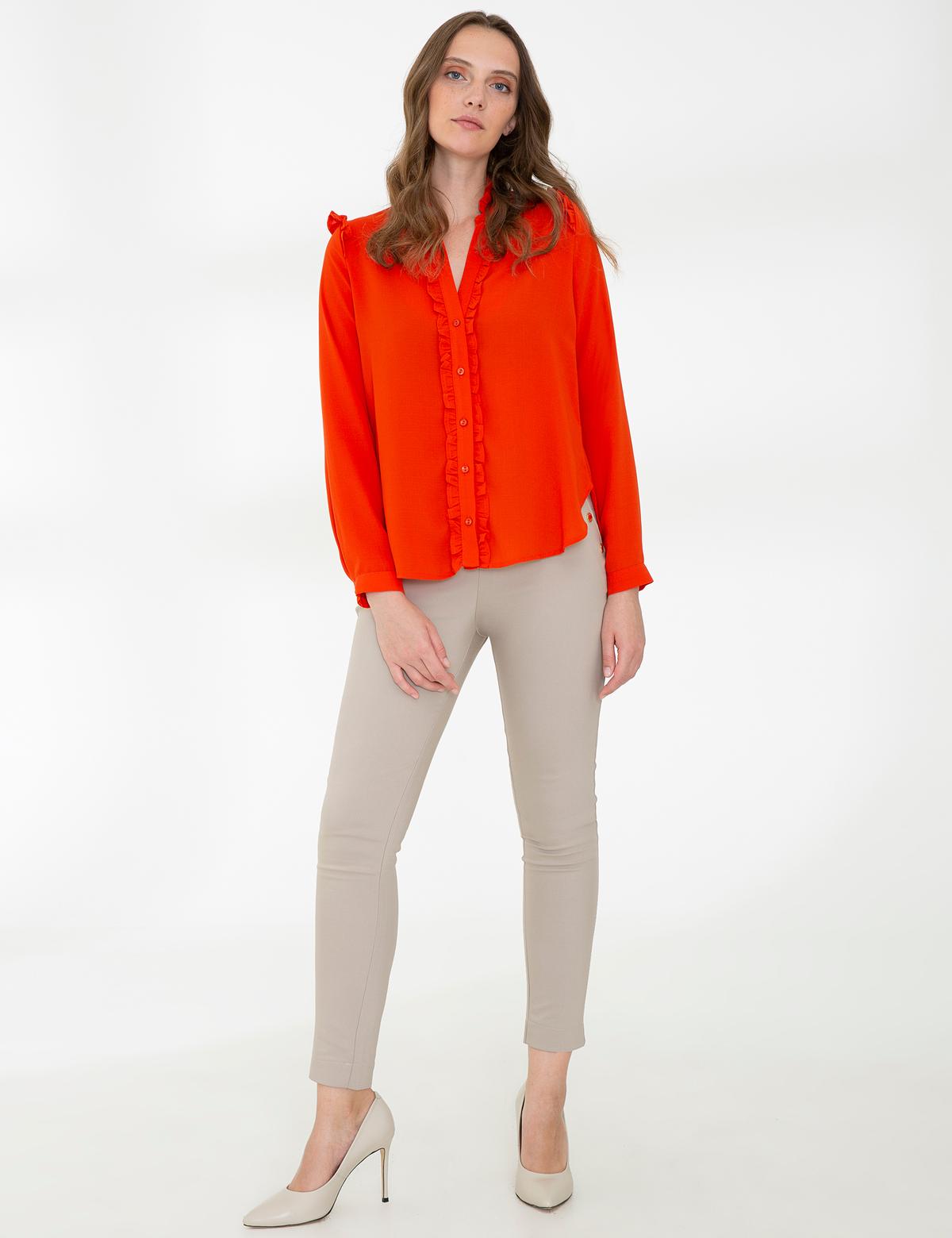 Nar Çiçeği Comfort Fit Uzun Kollu Gömlek - 50243738001