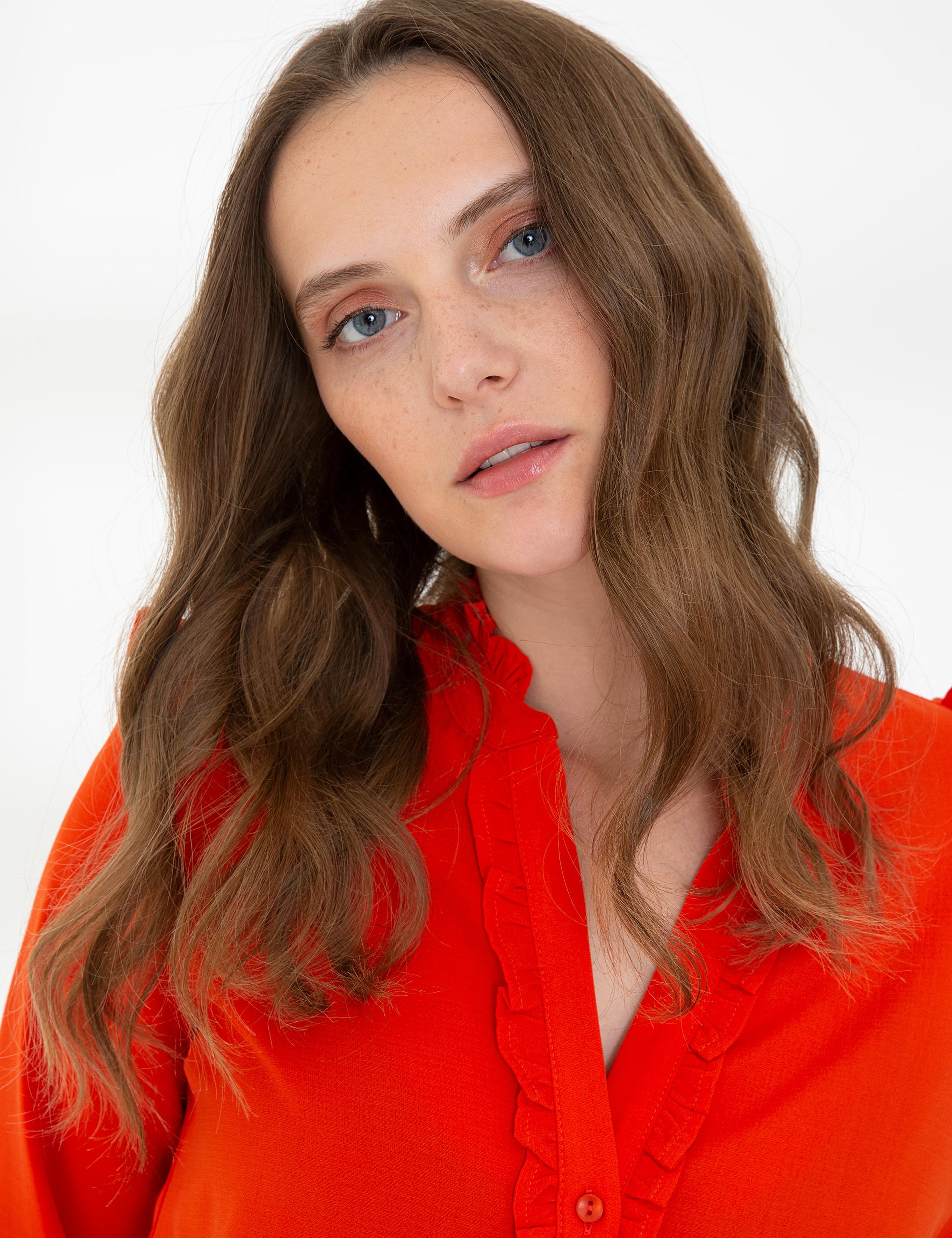 Nar Çiçeği Comfort Fit Uzun Kollu Gömlek