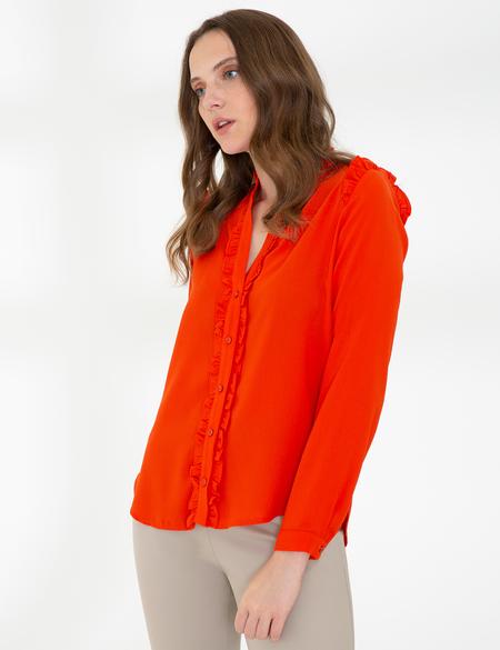 Nar Çiçeği Comfort Fit Uzun Kollu Gömlek - 50243738001