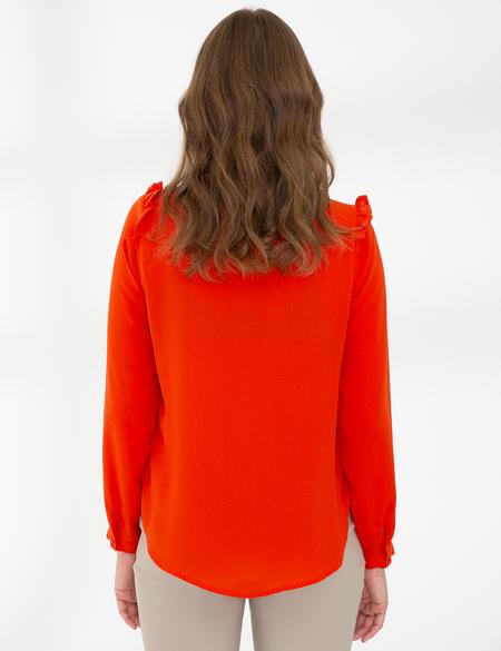 Nar Çiçeği Comfort Fit Uzun Kollu Gömlek - 50243738001