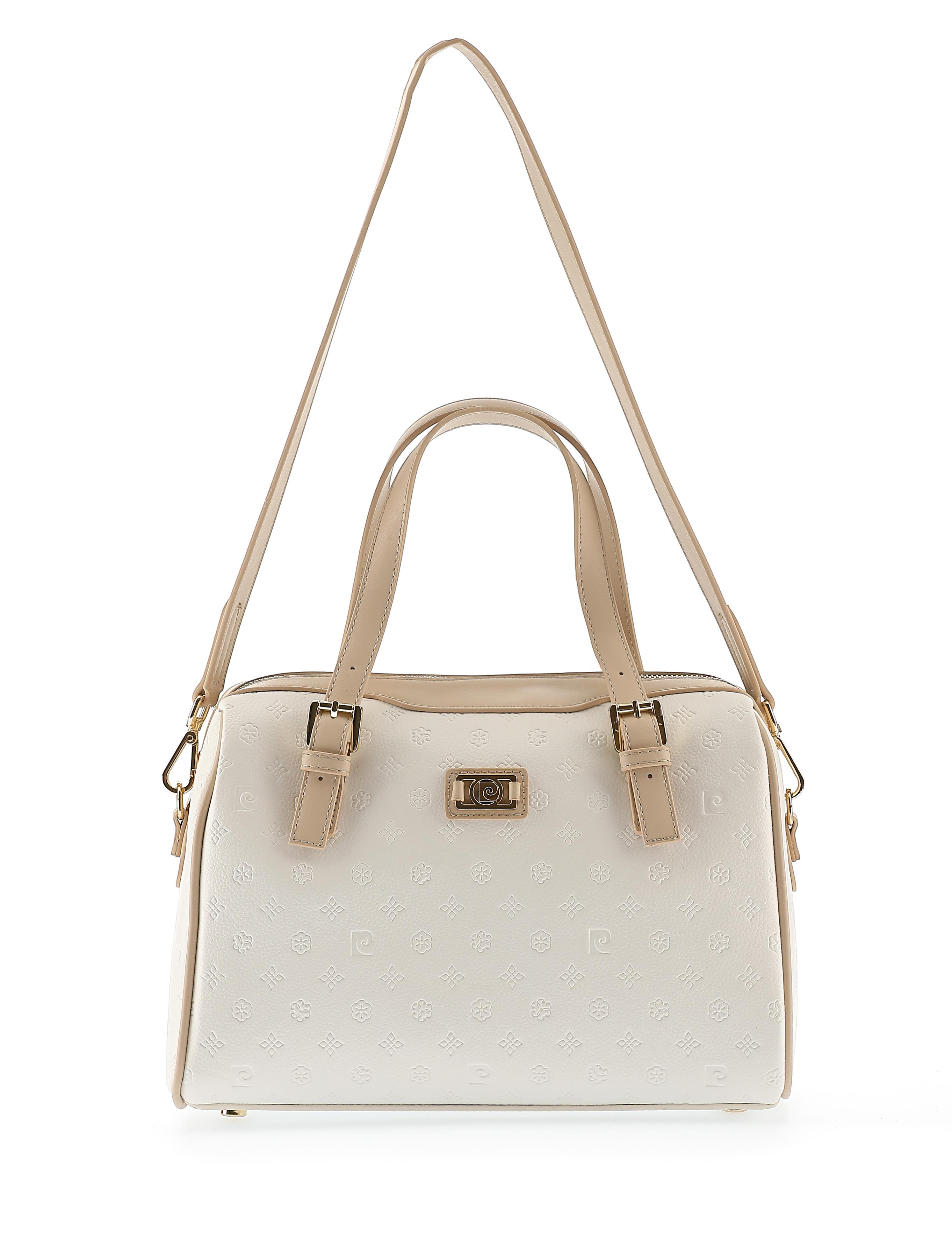 Beyaz Uzun Askılı Kol Çantası