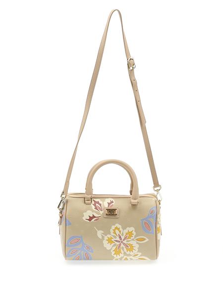 Vizon Çiçek Desenli Uzun Askılı Kol Çantası - 50244551004