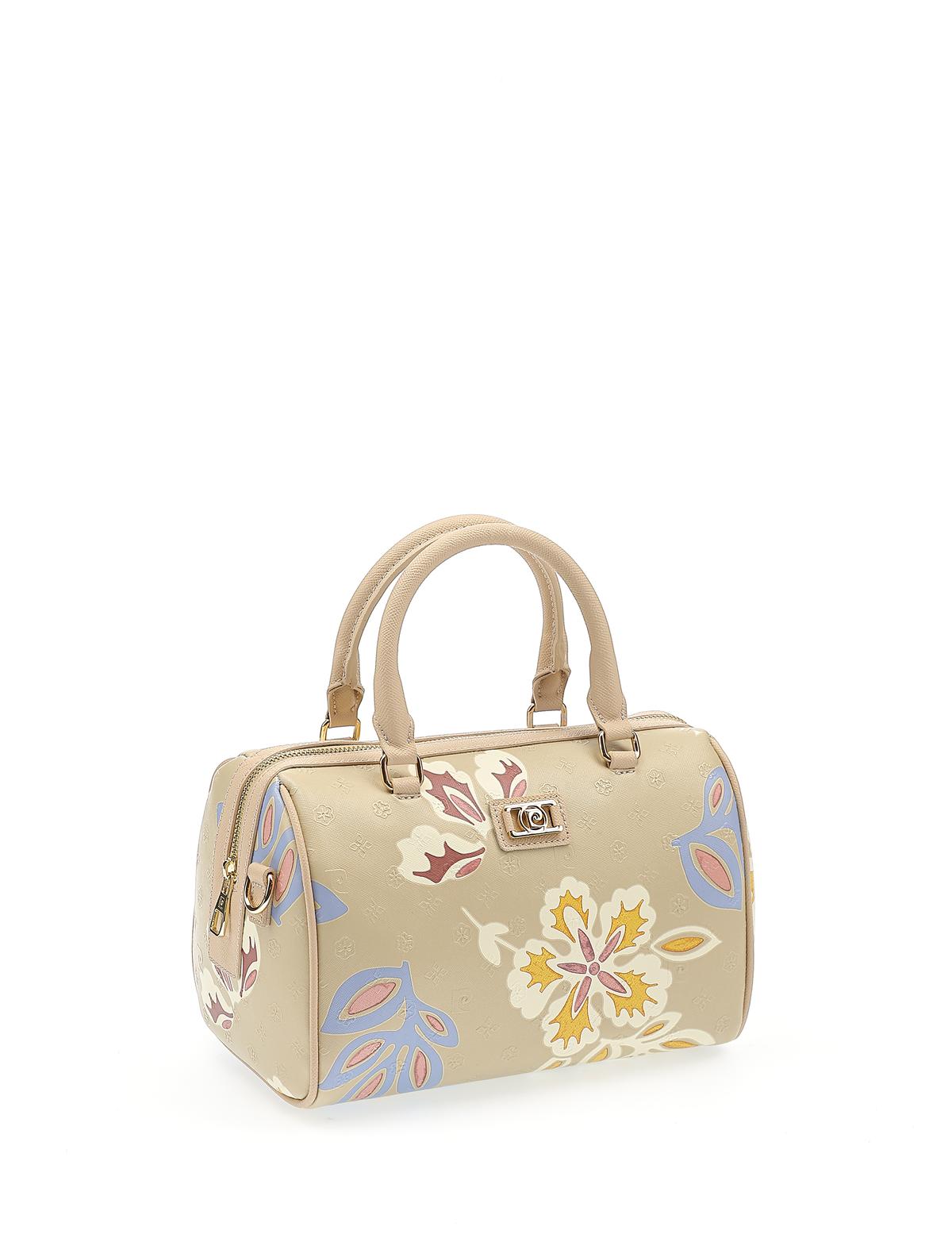 Vizon Çiçek Desenli Uzun Askılı Kol Çantası - 50244551004