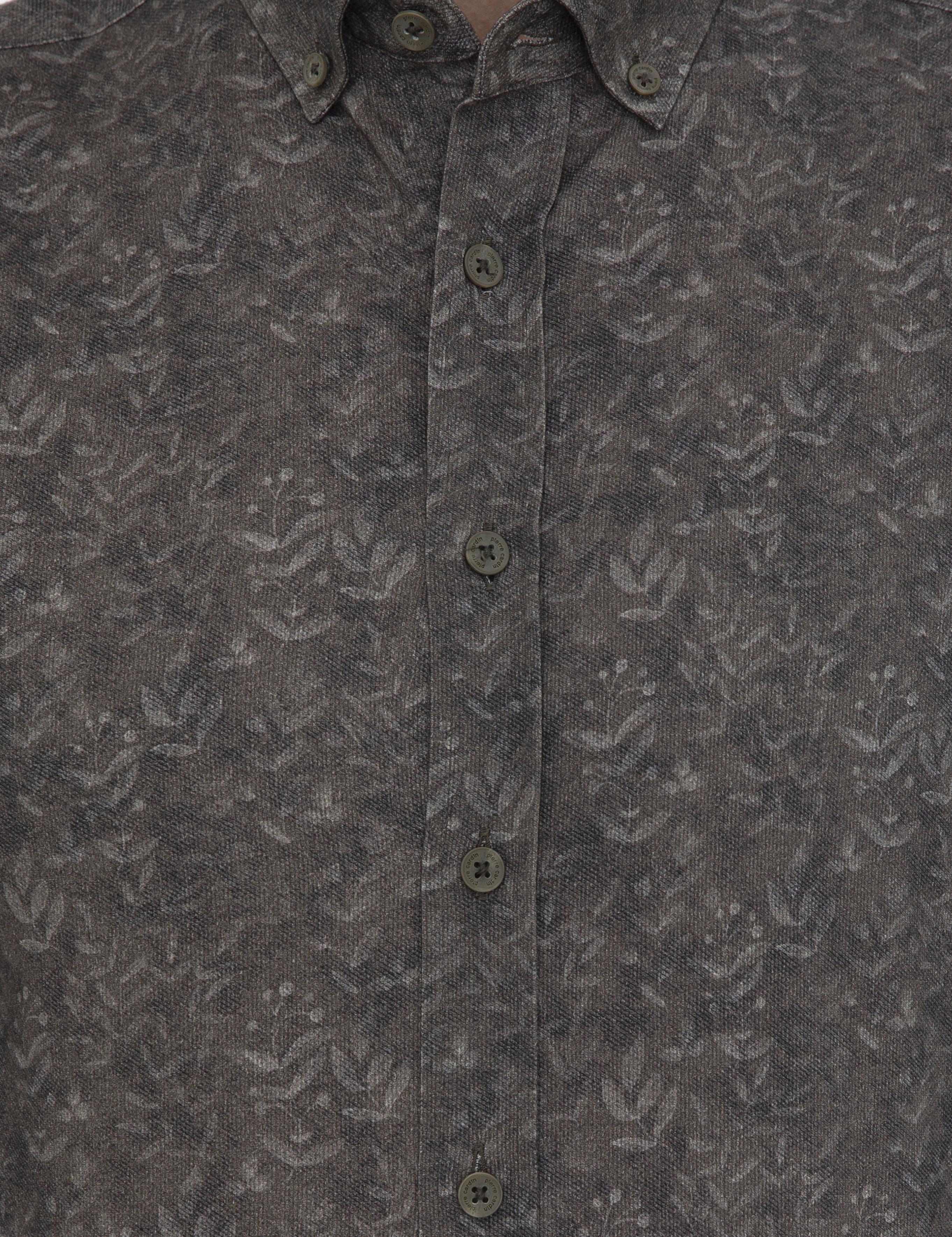 Haki Slim Fit Uzun Kollu Gömlek