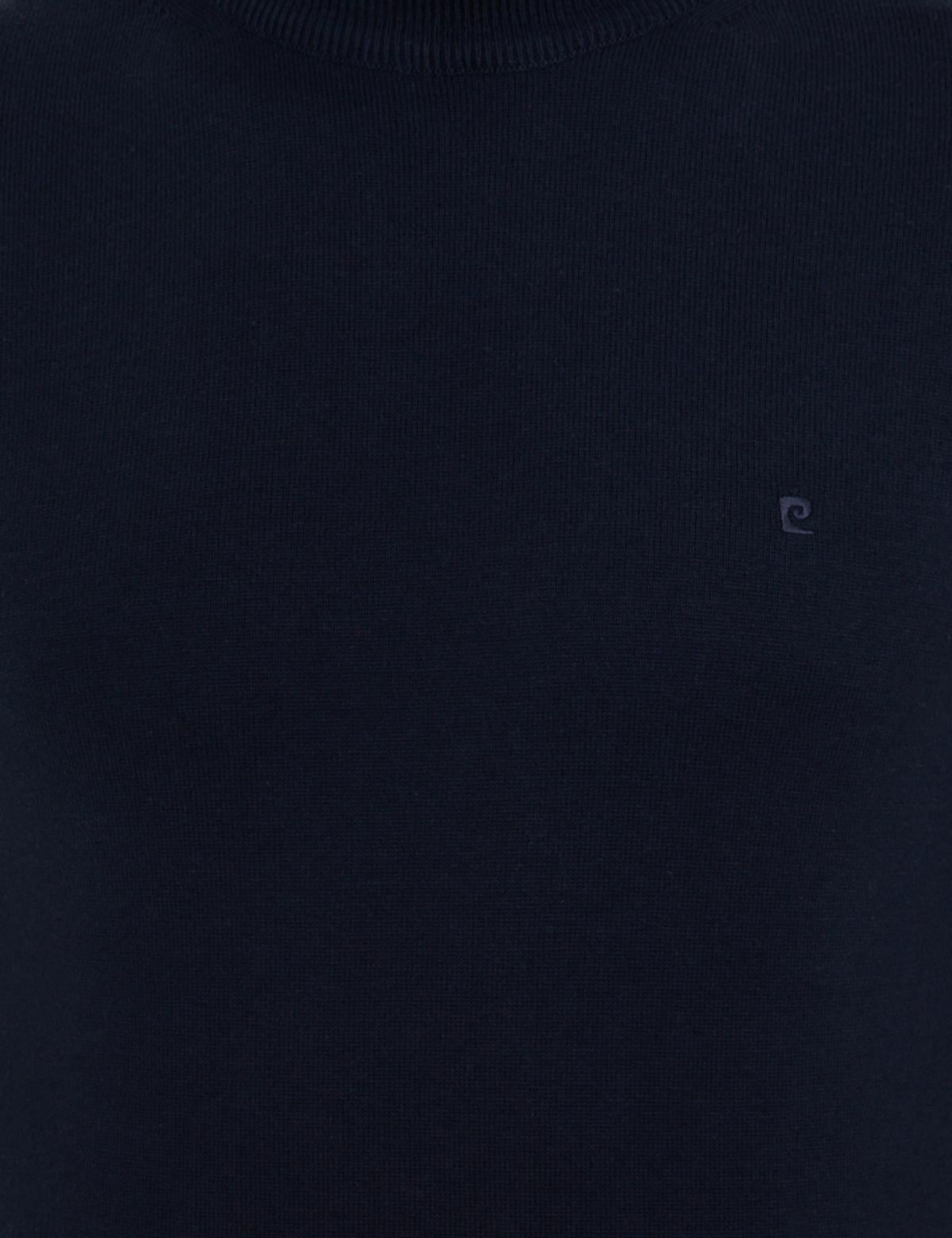 Lacivert Slim Fit Yarım Balıkçı Yaka Basic Triko Kazak - 50237780023