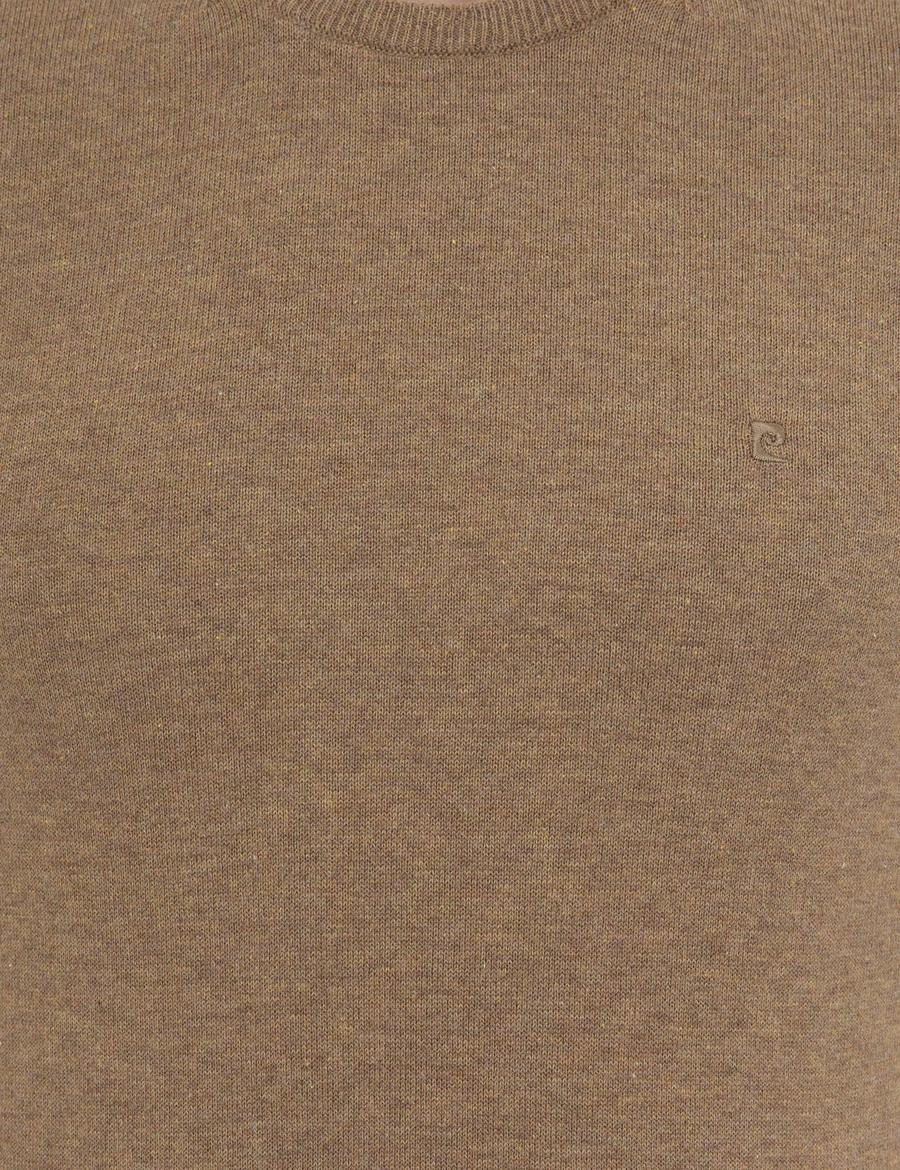 Camel Melanj Slim Fit Bisiklet Yaka Basic Triko Kazak