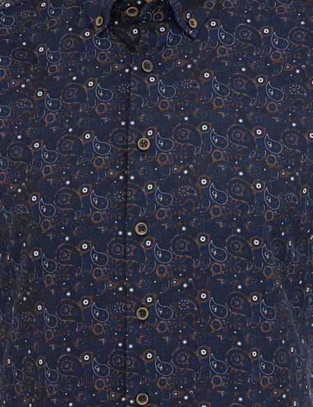 Lacivert Regular Fit Uzun Kollu Gömlek - 50238738001