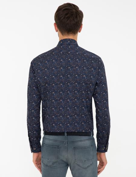 Lacivert Regular Fit Uzun Kollu Gömlek - 50238738001
