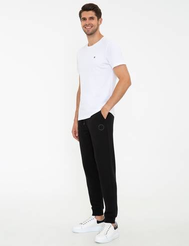 Siyah Slim Fit Eşofman Altı