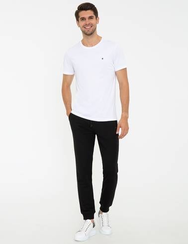 Siyah Slim Fit Eşofman Altı