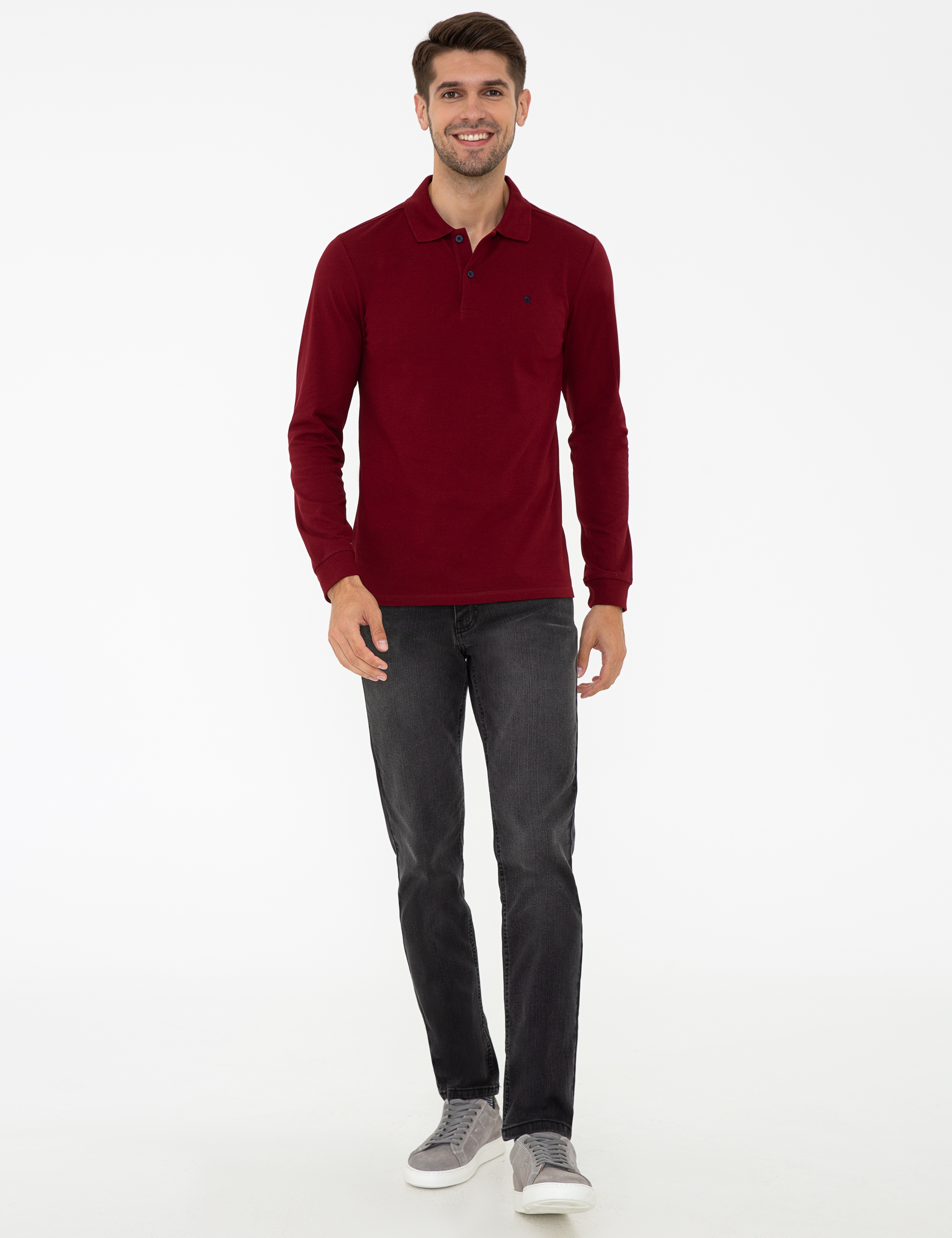 Bordo Slim Fit Basic Sweatshirt