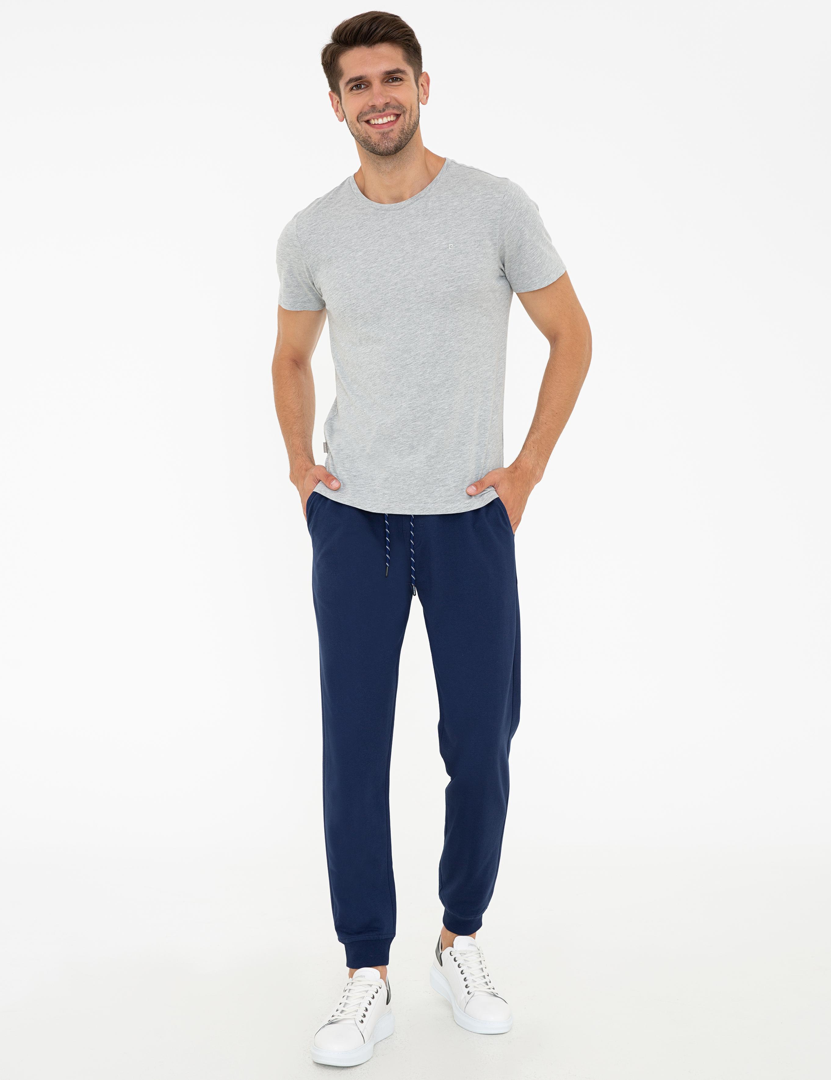 Lacivert Slim Fit Eşofman Altı
