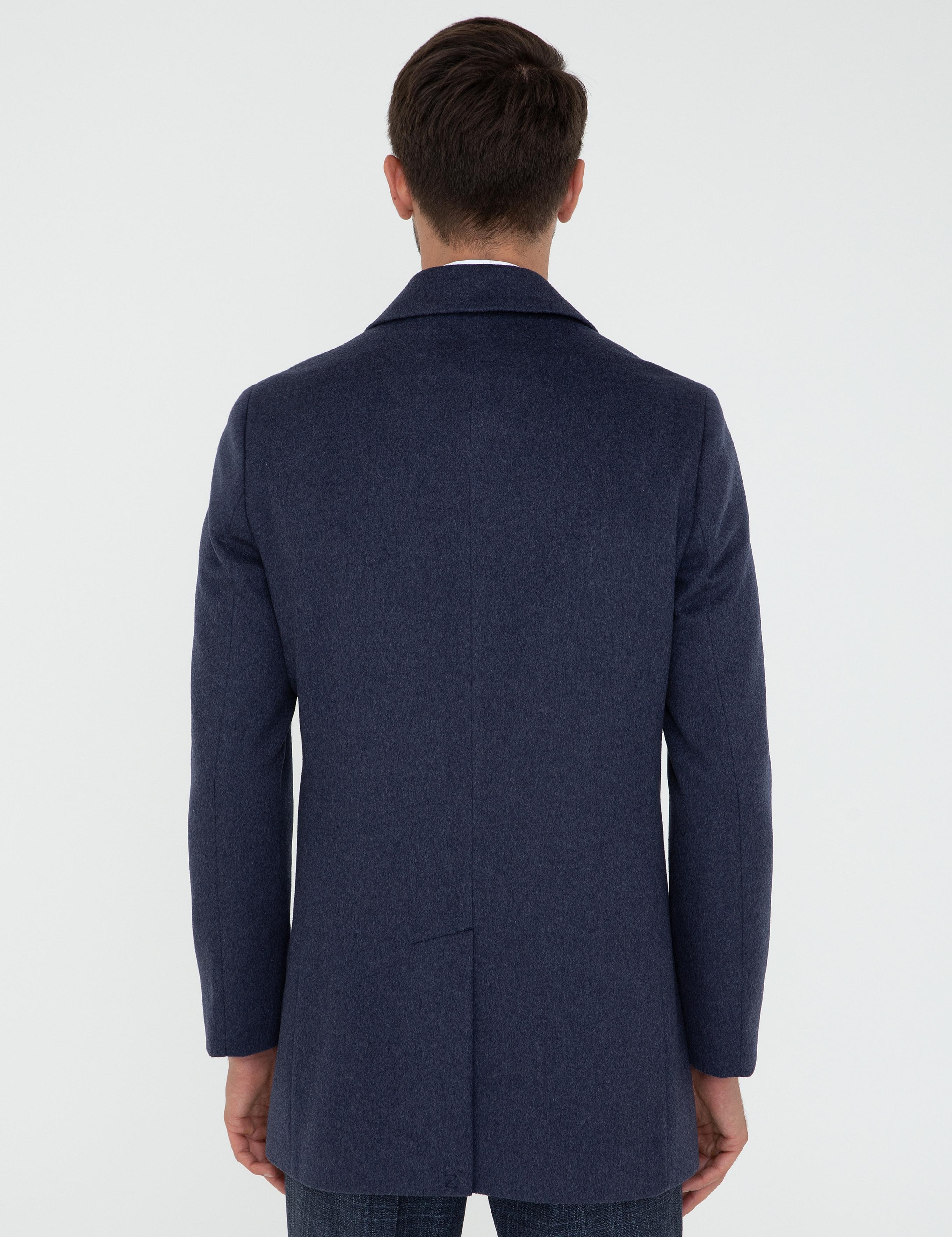 İndigo Ex. Slim Fit Kaban Kaşe