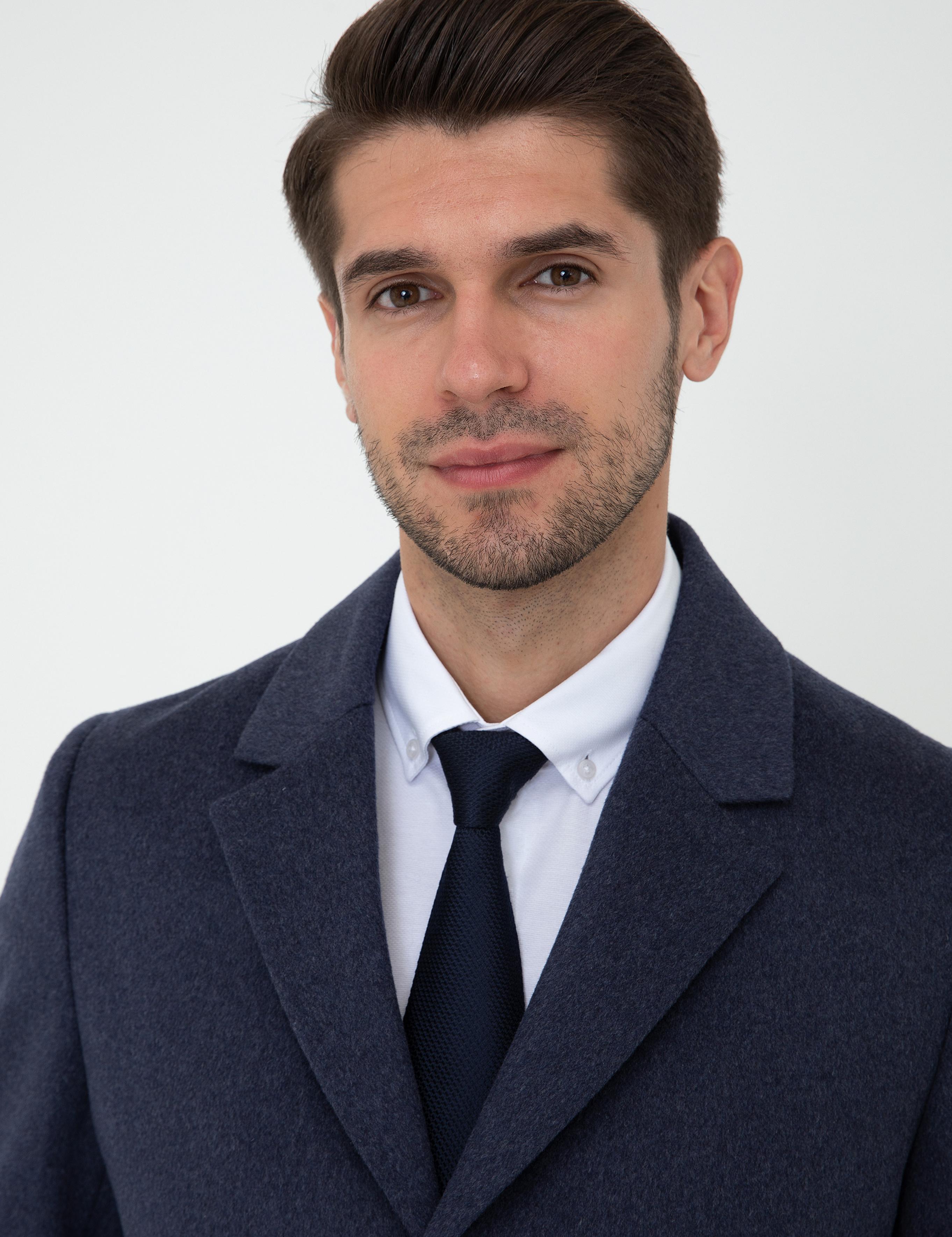 İndigo Ex. Slim Fit Kaban Kaşe