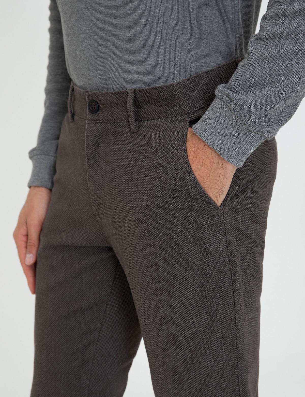 Açık Kahverengi Slim Fit Kanvas Pantolon - 50241485007