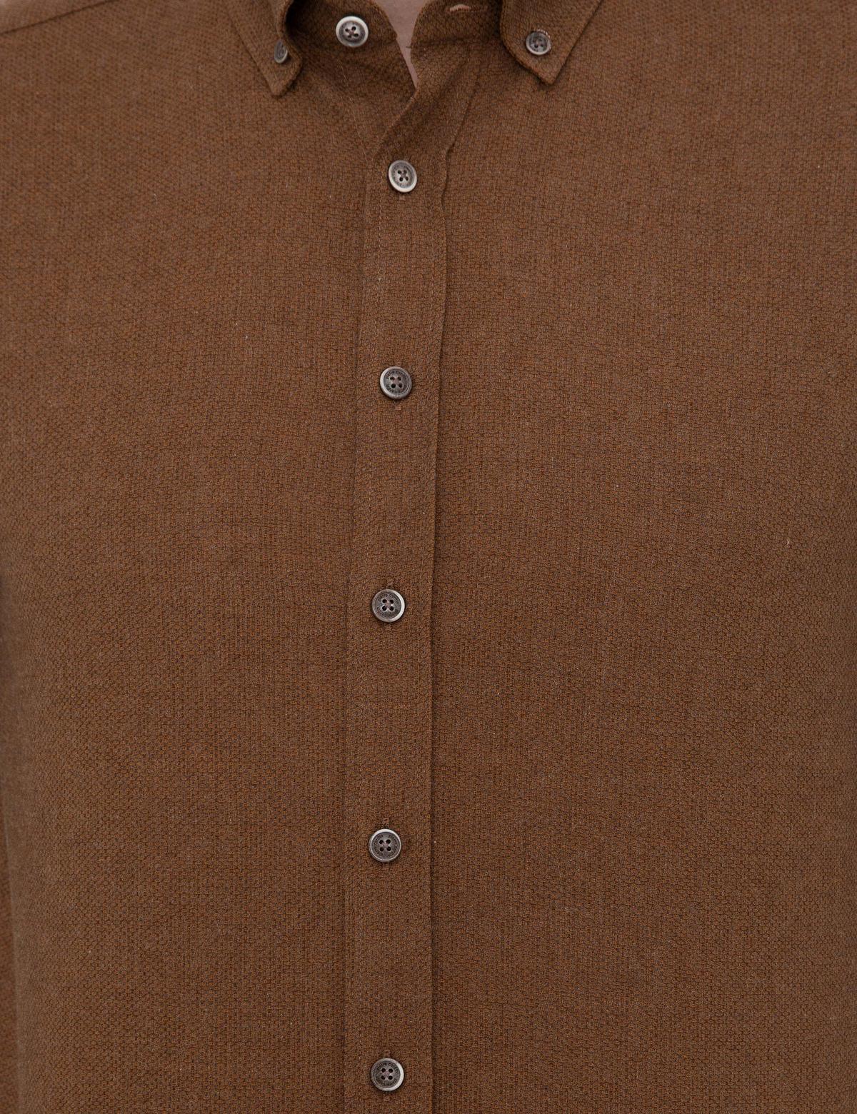 Taba Slim Fit Uzun Kollu Gömlek - 50238794055