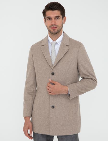 Bej Ex. Slim Fit Kaban Kaşe - 50238895012