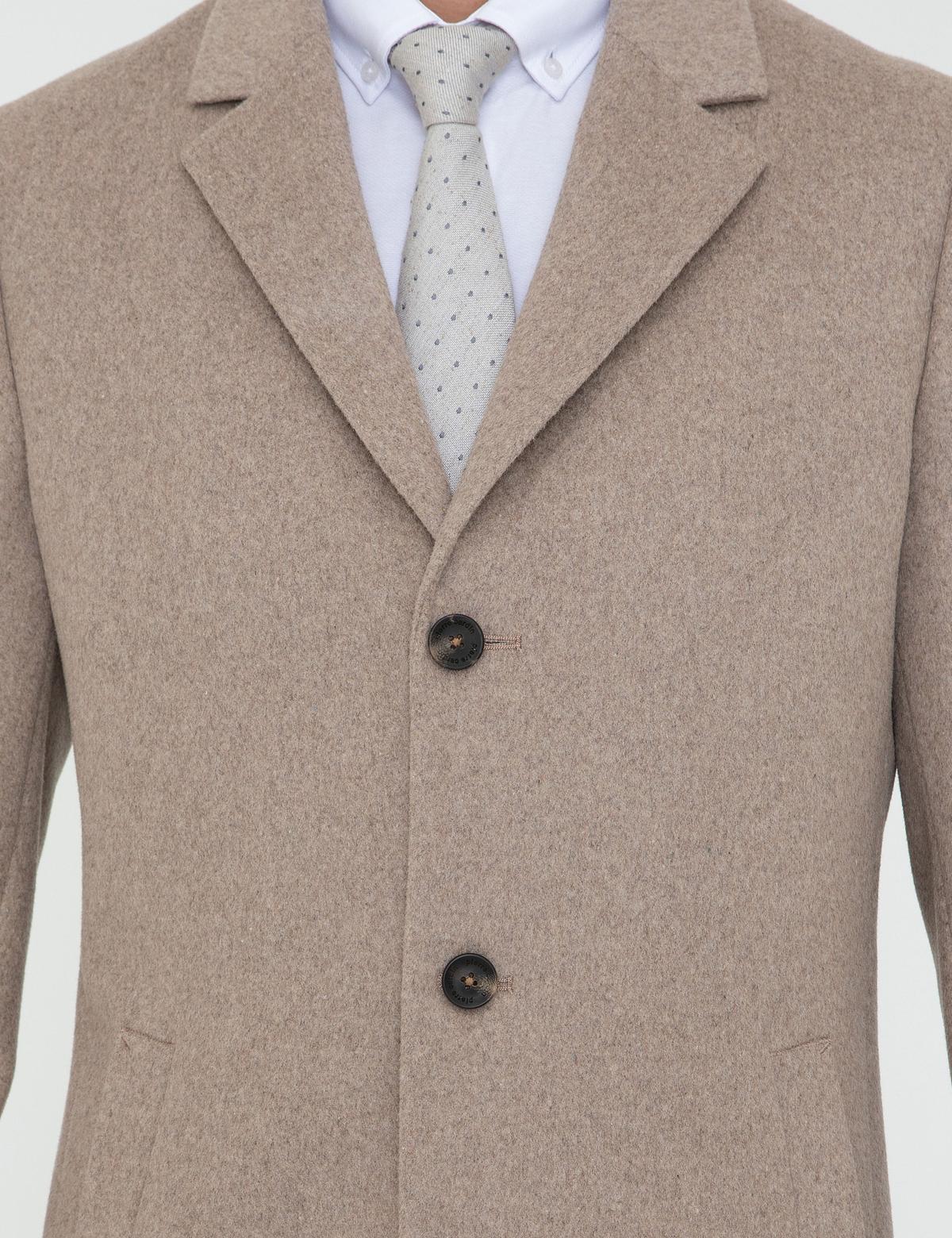 Bej Ex. Slim Fit Kaban Kaşe - 50238895012