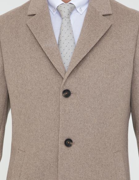 Bej Ex. Slim Fit Kaban Kaşe - 50238895012