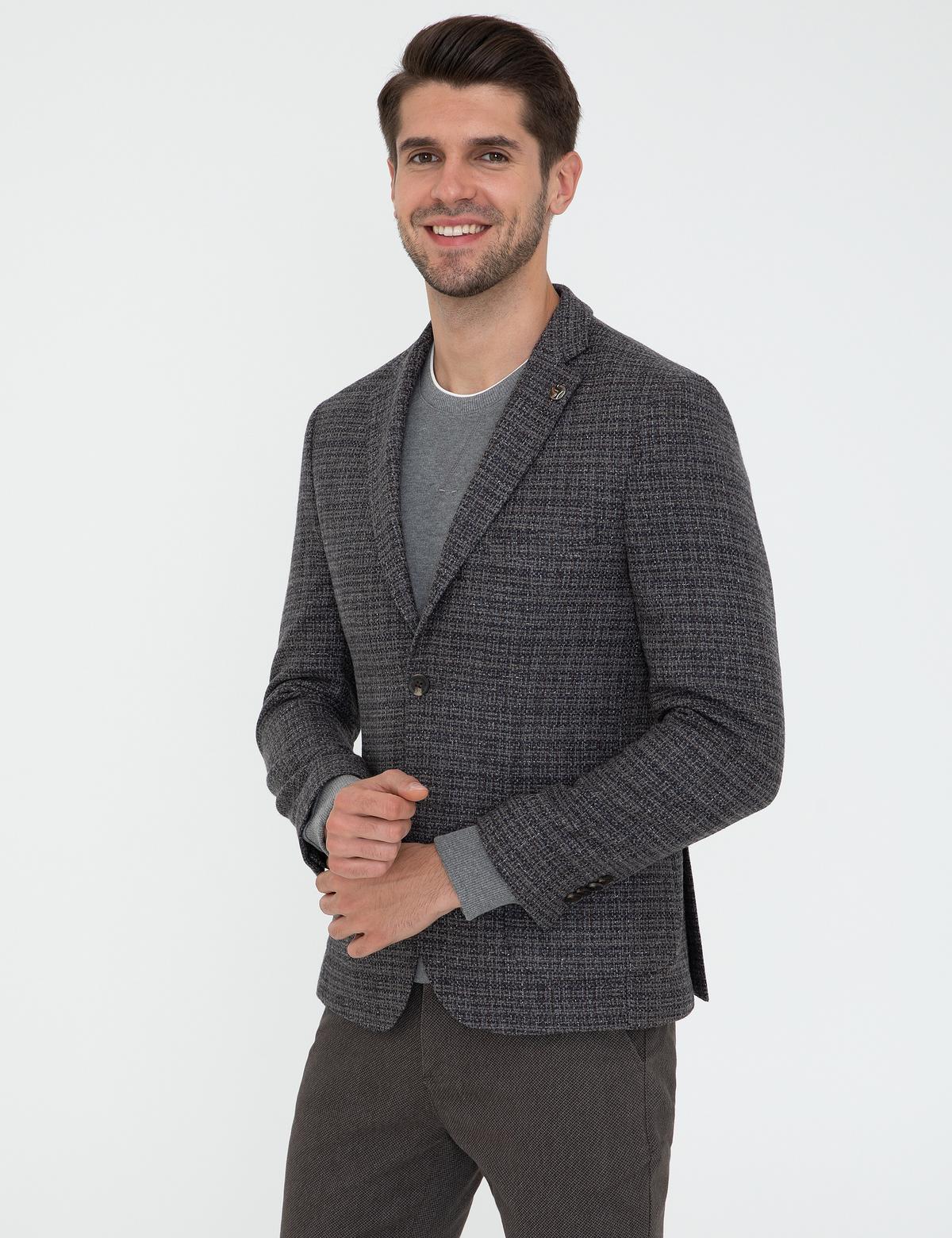 Antrasit Ex. Slim Fit Ceket - 50227222038