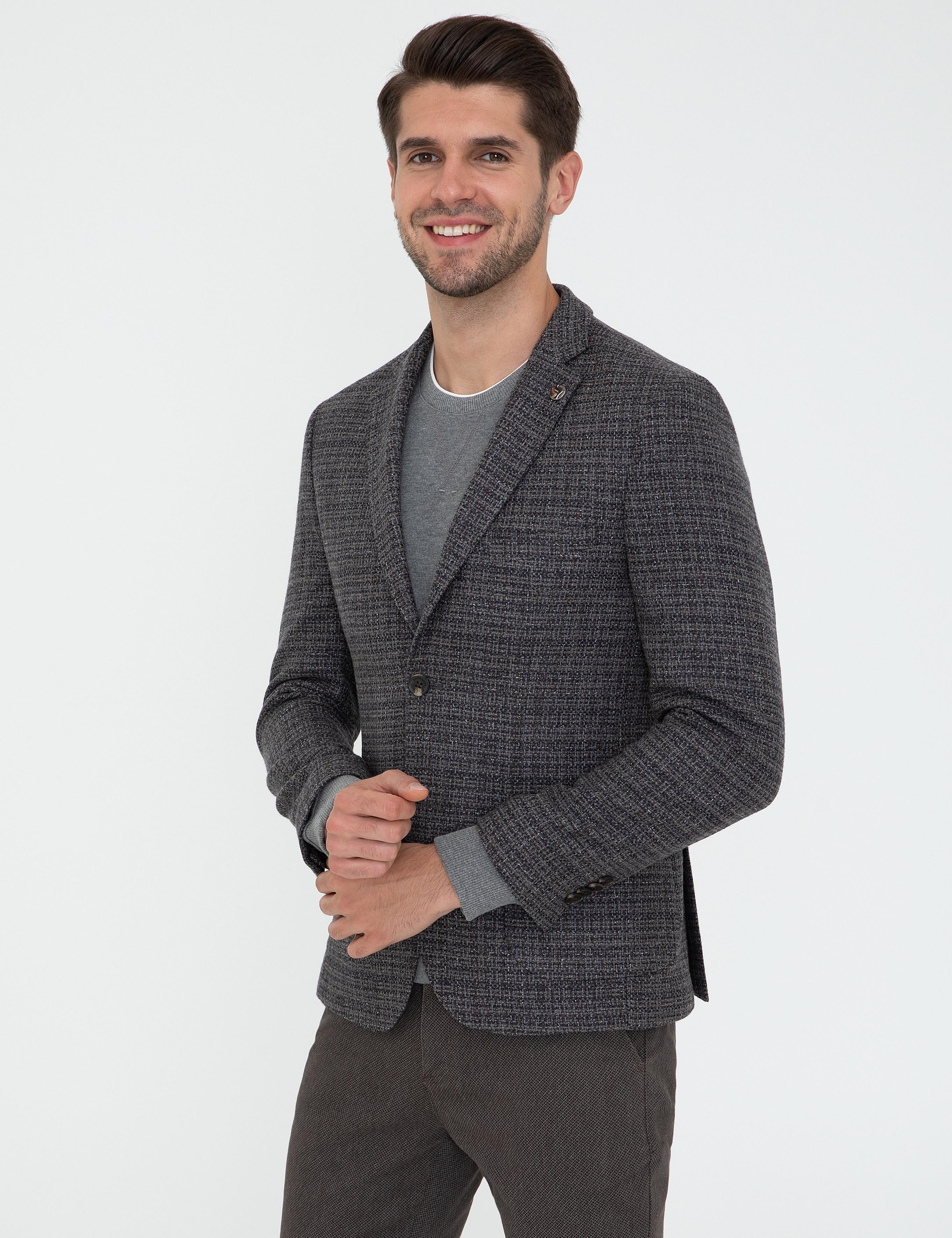 Antrasit Ex. Slim Fit Ceket