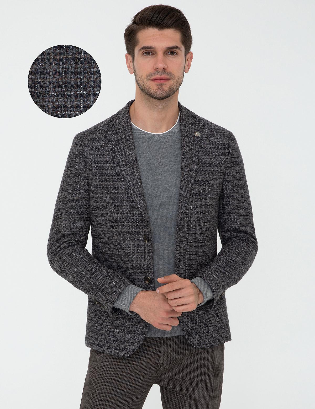 Antrasit Ex. Slim Fit Ceket