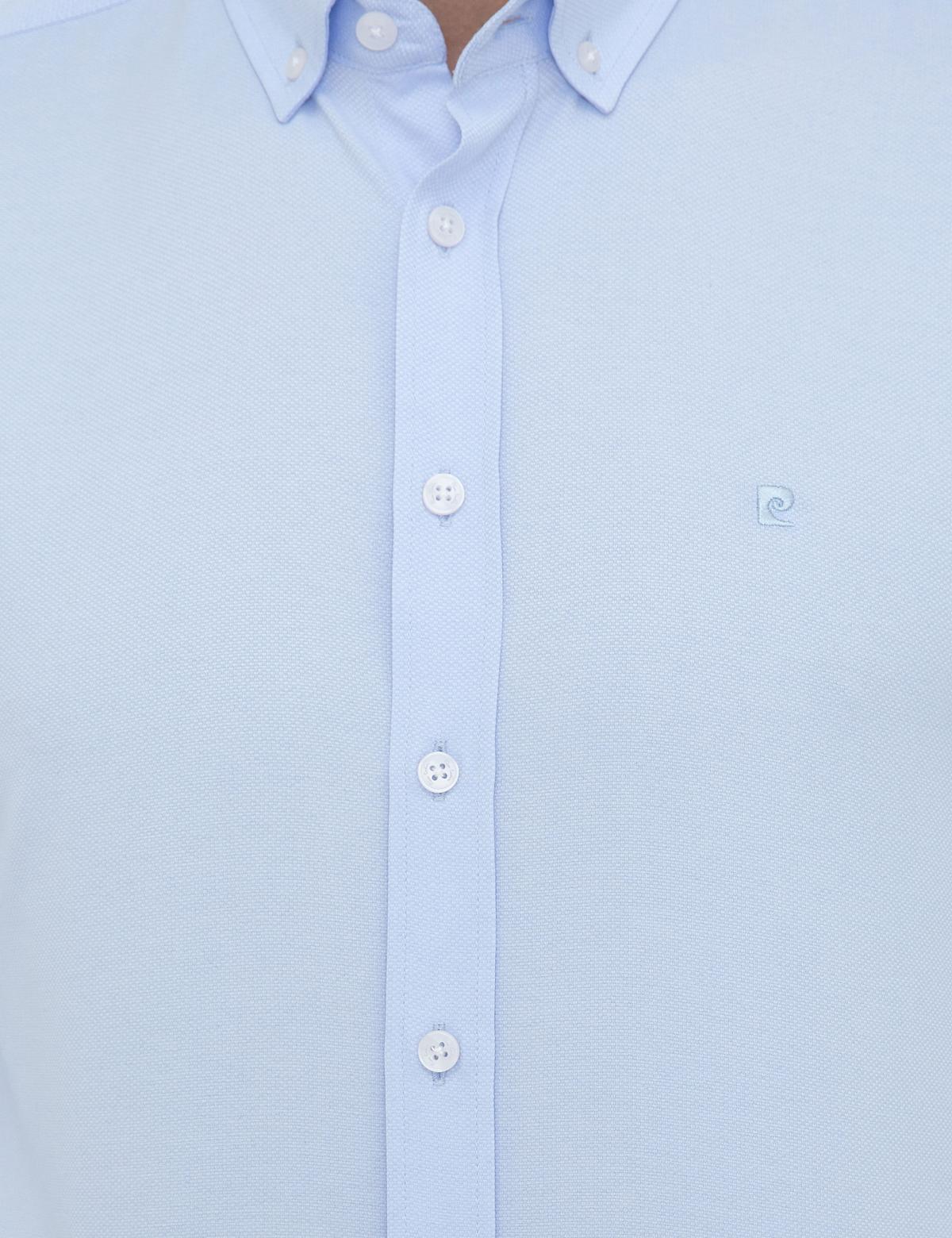 Açık Mavi Slim Fit Oxford Gömlek - 50247983001