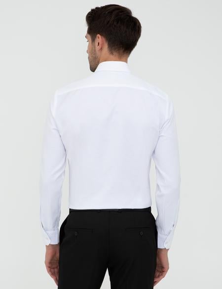 Beyaz Slim Fit Oxford Gömlek - 50247983019