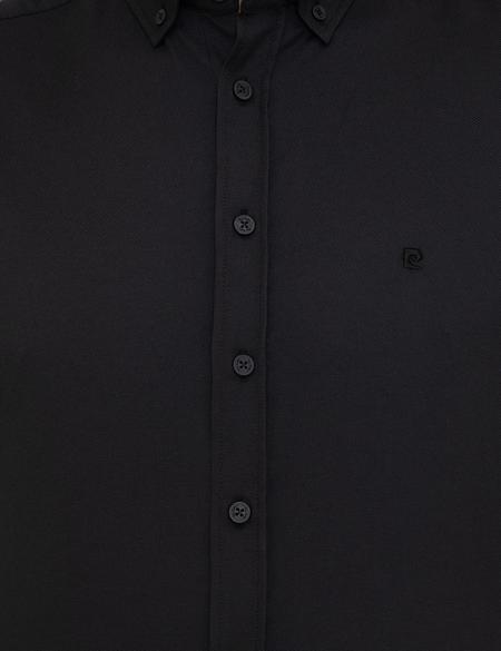 Siyah Slim Fit Oxford Gömlek - 50247983068